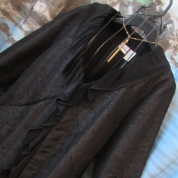 Chico's Blazer Ruffle Front - Picture 2 of 16